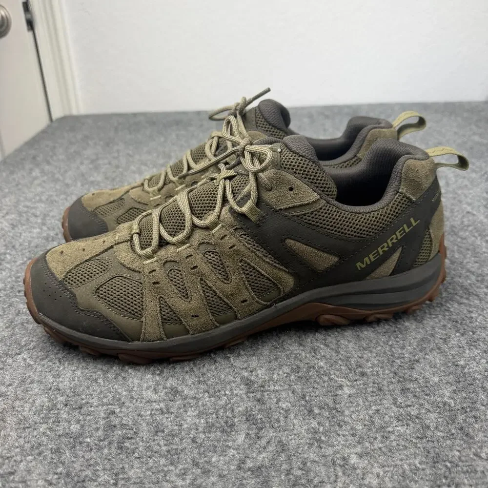 Merrell Accentor 3 Mens Hiking Shoes Olive Moss Trail Outdoor Sneakers Size 13